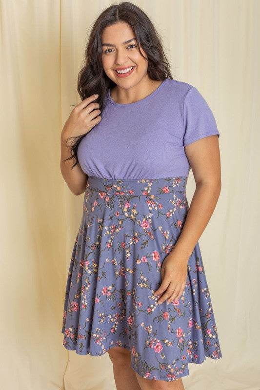 Floral Band Flare Dress | Perfect Beach Wear for Vacations - Beach Babes Beachwear - Fort Lauderdale