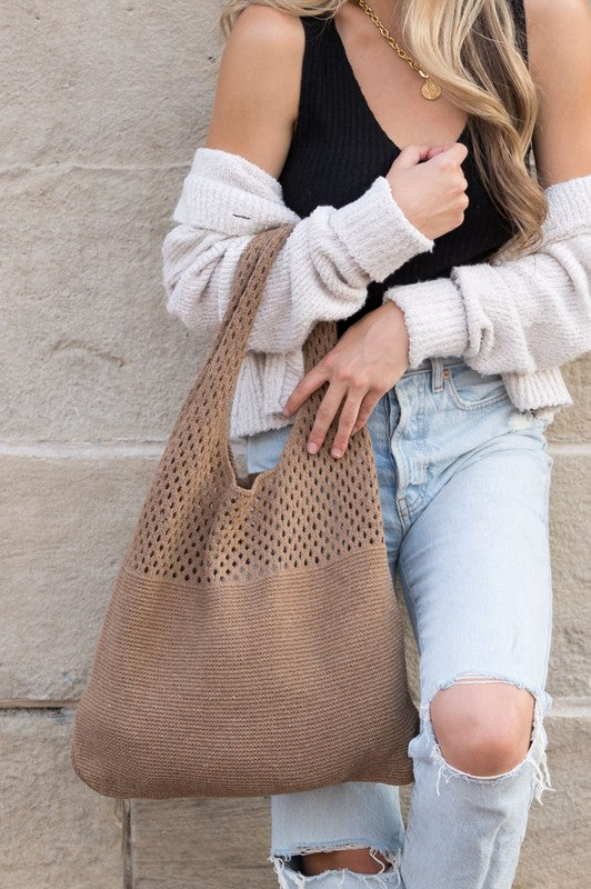 Summer Resort Knit Hobo Bag - Beach Babes Beachwear - Fort Lauderdale