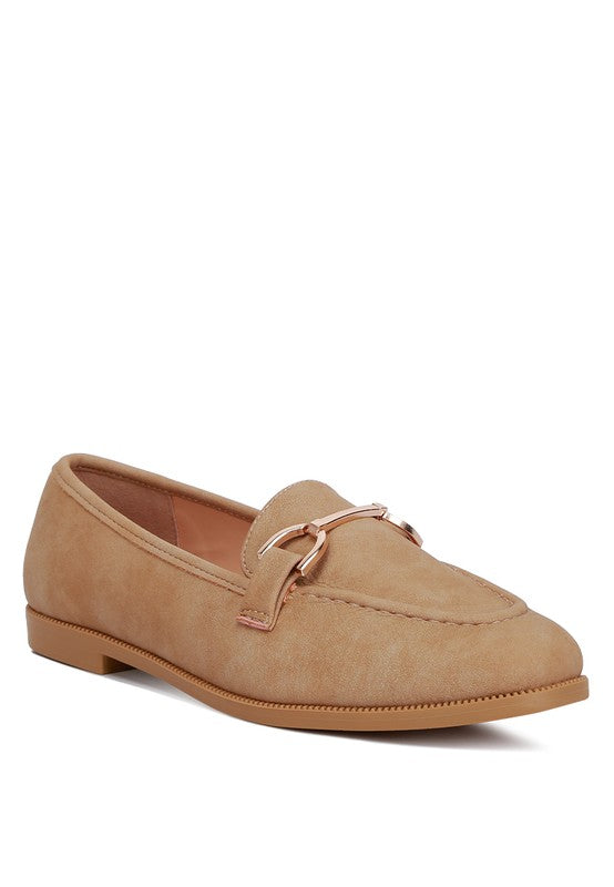 Jagger Horsebit Tan Flat Loafers - Beach Babes Beachwear - Fort Lauderdale