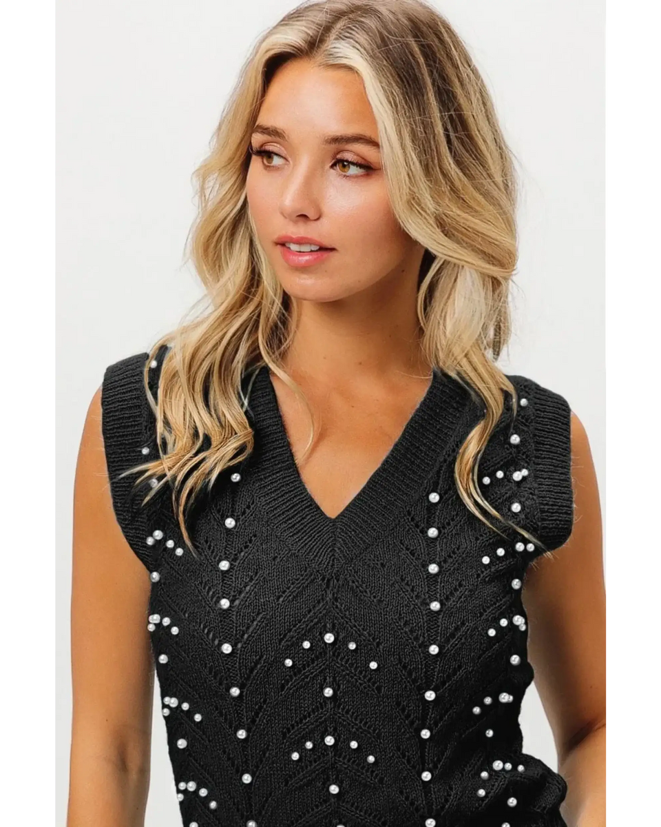 Sleeveless Black Beach Top for Ladies - Beach Babes Beachwear - Fort Lauderdale