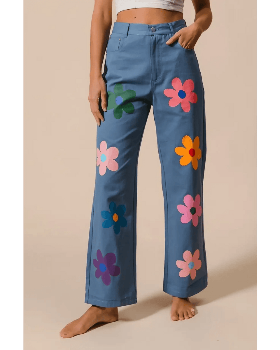 Fun Denim Straight Leg Jeans - Beach Babes Beachwear - Fort Lauderdale