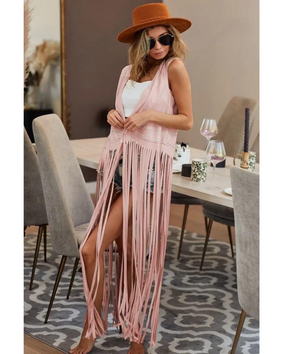 Bush Fringe Duster Vest - Beach Babes Beachwear - Fort Lauderdale