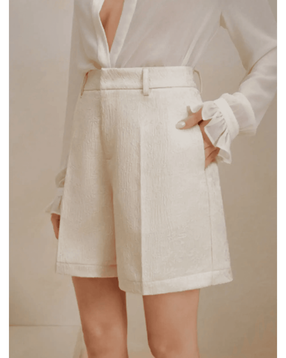 Classy High Waist Mid Shorts - Beach Babes Beachwear - Fort Lauderdale