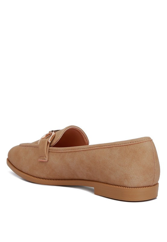 Jagger Horsebit Tan Flat Loafers - Beach Babes Beachwear - Fort Lauderdale