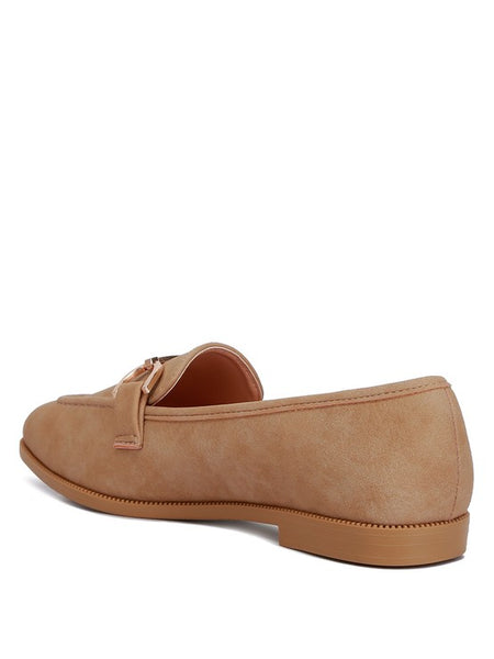 Jagger Horsebit Tan Flat Loafers - Beach Babes Beachwear - Fort Lauderdale