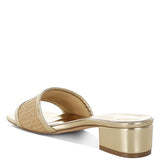 Raffia Slip on Metallic Sandals - Beach Babes Beachwear - Fort Lauderdale