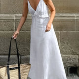 Ruffled A-Line  Maxi Dress - Beach Babes Beachwear - Fort Lauderdale