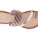 Isidora Braided Leather Flat Sandals for Women - Beach Babes Beachwear - Fort Lauderdale