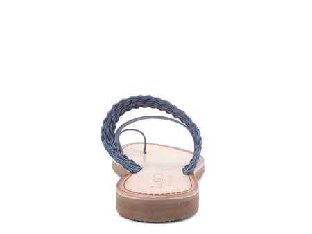 Isidora Braided Leather Flat Sandals for Women - Beach Babes Beachwear - Fort Lauderdale
