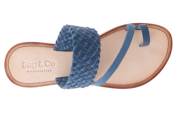 Isidora Braided Leather Flat Sandals for Women - Beach Babes Beachwear - Fort Lauderdale