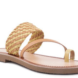 Isidora Braided Leather Flat Sandals for Women - Beach Babes Beachwear - Fort Lauderdale
