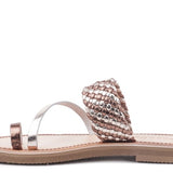 Isidora Braided Leather Flat Sandals for Women - Beach Babes Beachwear - Fort Lauderdale