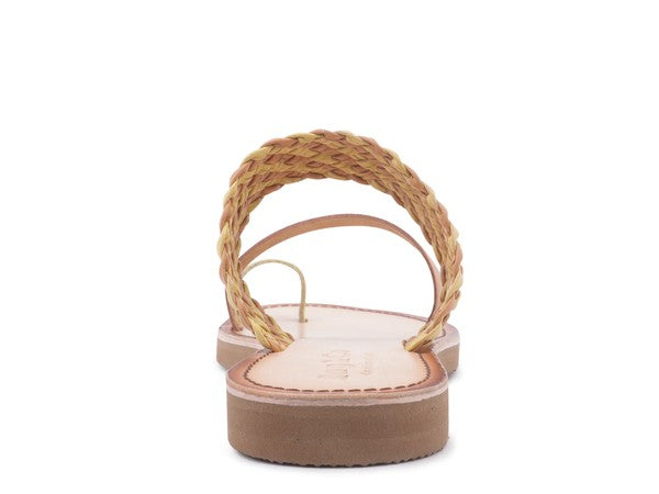 Isidora Braided Leather Flat Sandals for Women - Beach Babes Beachwear - Fort Lauderdale