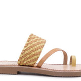 Isidora Braided Leather Flat Sandals for Women - Beach Babes Beachwear - Fort Lauderdale