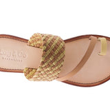 Isidora Braided Leather Flat Sandals for Women - Beach Babes Beachwear - Fort Lauderdale