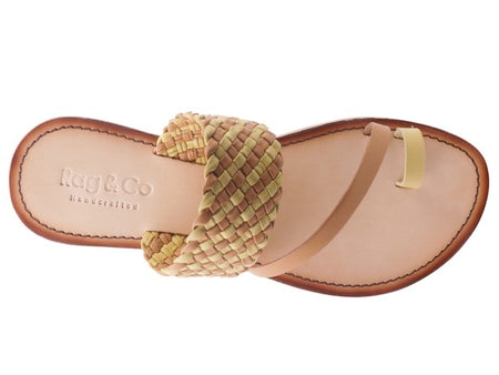 Isidora Braided Leather Flat Sandals for Women - Beach Babes Beachwear - Fort Lauderdale