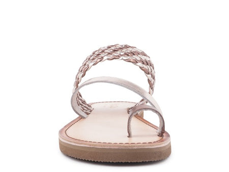 Isidora Braided Leather Flat Sandals for Women - Beach Babes Beachwear - Fort Lauderdale