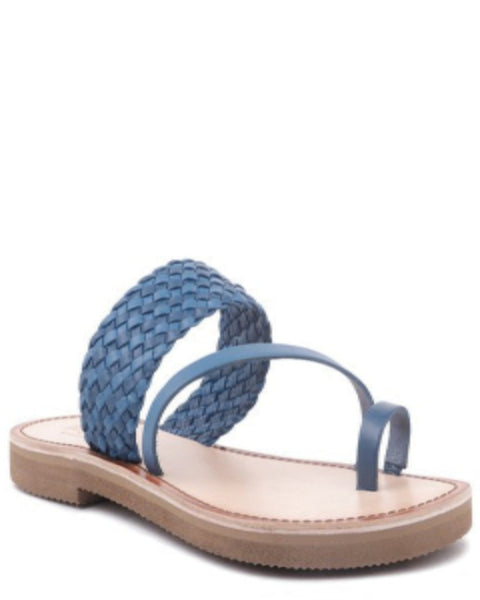 Isidora Braided Leather Flat Sandals for Women - Beach Babes Beachwear - Fort Lauderdale