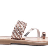 Isidora Braided Leather Flat Sandals for Women - Beach Babes Beachwear - Fort Lauderdale