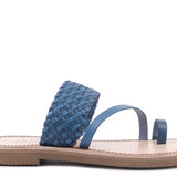Isidora Braided Leather Flat Sandals for Women - Beach Babes Beachwear - Fort Lauderdale