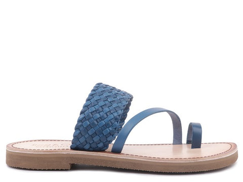 Isidora Braided Leather Flat Sandals for Women - Beach Babes Beachwear - Fort Lauderdale