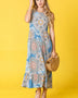 Beach Ready: Sleeveless Ruffled Hem Tea-Length Dress - Beach Babes Beachwear - Fort Lauderdale
