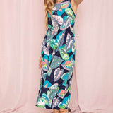 Beach Ready: Sleeveless Ruffled Hem Tea-Length Dress - Beach Babes Beachwear - Fort Lauderdale