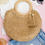 Chic Straw Tassel Tote - Perfect Beach Wear Accessory - Beach Babes Beachwear - Fort Lauderdale