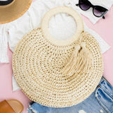 Chic Straw Tassel Tote - Perfect Beach Wear Accessory - Beach Babes Beachwear - Fort Lauderdale