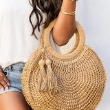 Chic Straw Tassel Tote - Perfect Beach Wear Accessory - Beach Babes Beachwear - Fort Lauderdale