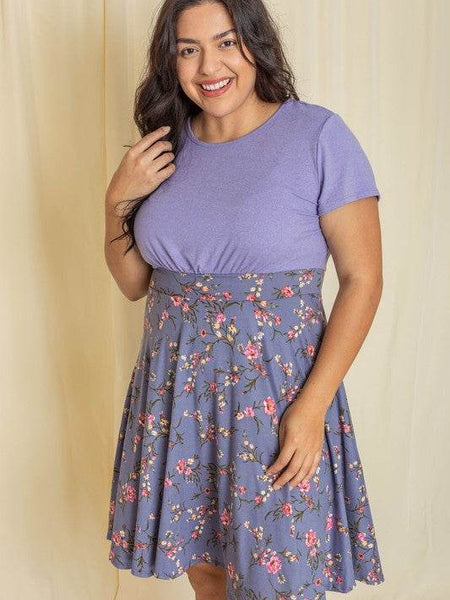 Floral Band Flare Dress | Perfect Beach Wear for Vacations - Beach Babes Beachwear - Fort Lauderdale
