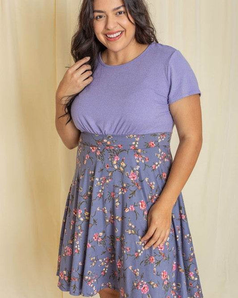 Floral Band Flare Dress | Perfect Beach Wear for Vacations - Beach Babes Beachwear - Fort Lauderdale