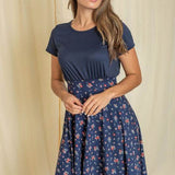 Floral Band Flare Dress | Perfect Beach Wear for Vacations - Beach Babes Beachwear - Fort Lauderdale