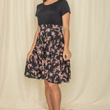 Floral Band Flare Dress | Perfect Beach Wear for Vacations - Beach Babes Beachwear - Fort Lauderdale