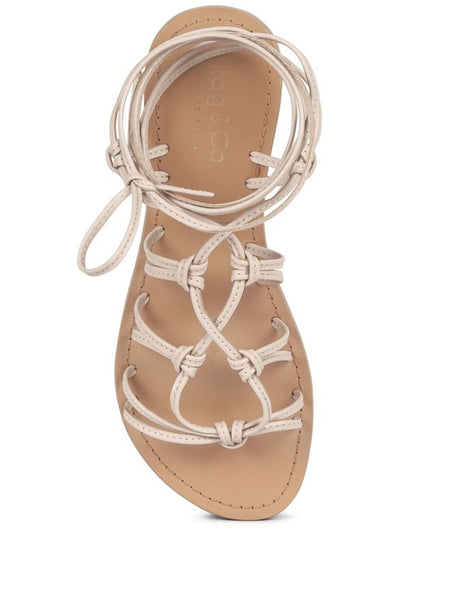 Handcrafted Baxea Tie-Up String Flats Sandals - Beach Babes Beachwear - Fort Lauderdale