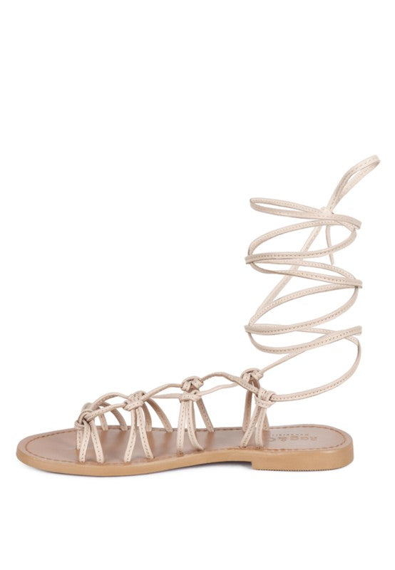 Handcrafted Baxea Tie-Up String Flats Sandals - Beach Babes Beachwear - Fort Lauderdale