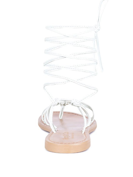 Handcrafted Baxea Tie-Up String Flats Sandals - Beach Babes Beachwear - Fort Lauderdale