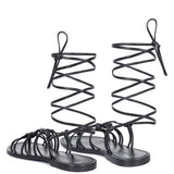 Handcrafted Baxea Tie-Up String Flats Sandals - Beach Babes Beachwear - Fort Lauderdale