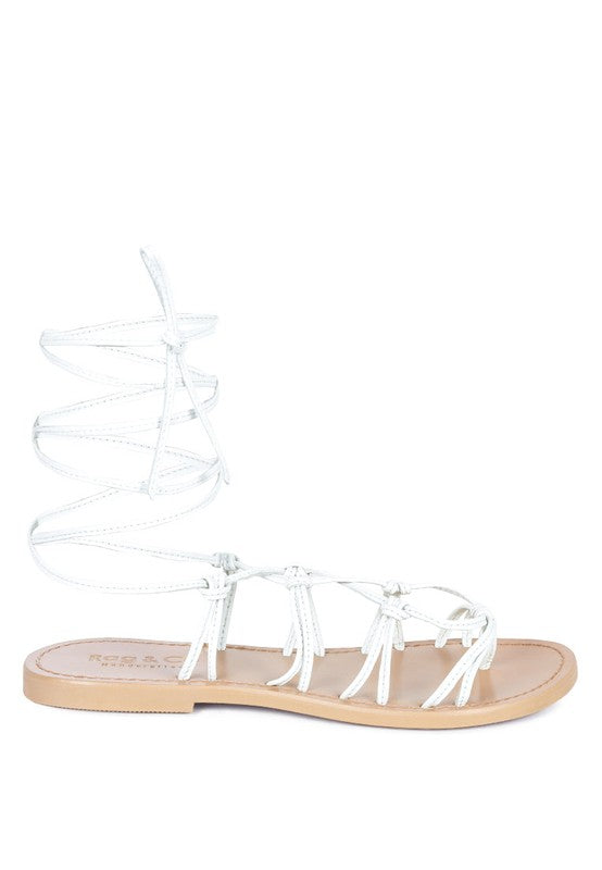 Handcrafted Baxea Tie-Up String Flats Sandals - Beach Babes Beachwear - Fort Lauderdale