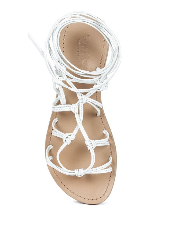 Handcrafted Baxea Tie-Up String Flats Sandals - Beach Babes Beachwear - Fort Lauderdale