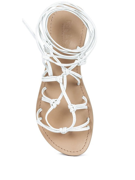 Handcrafted Baxea Tie-Up String Flats Sandals - Beach Babes Beachwear - Fort Lauderdale