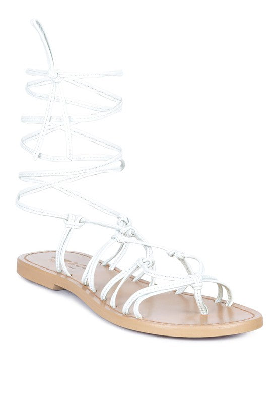 Handcrafted Baxea Tie-Up String Flats Sandals - Beach Babes Beachwear - Fort Lauderdale