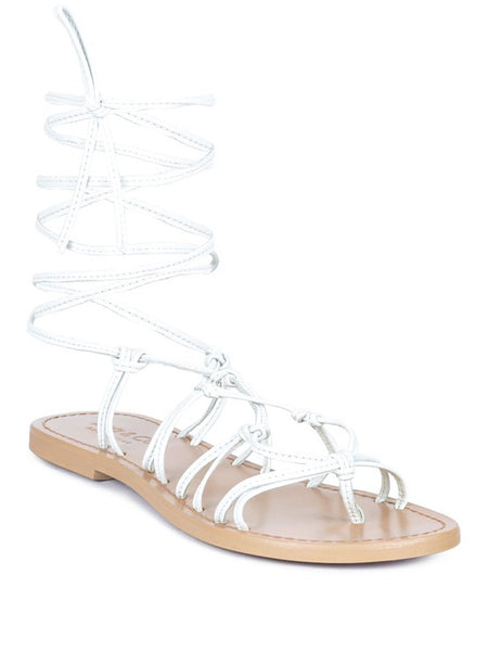 Handcrafted Baxea Tie-Up String Flats Sandals - Beach Babes Beachwear - Fort Lauderdale