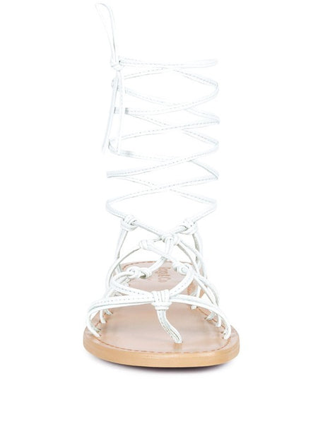 Handcrafted Baxea Tie-Up String Flats Sandals - Beach Babes Beachwear - Fort Lauderdale