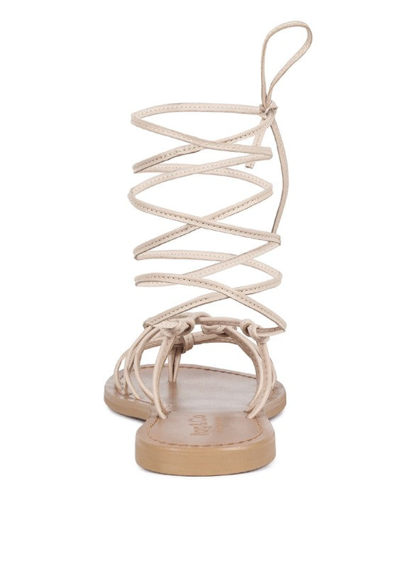 Handcrafted Baxea Tie-Up String Flats Sandals - Beach Babes Beachwear - Fort Lauderdale