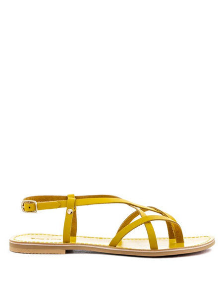 Strappy Leather Flat Sandals - Beach Babes Beachwear - Fort Lauderdale