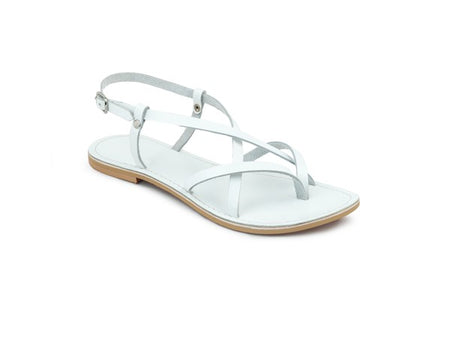 Strappy Leather Flat Sandals - Beach Babes Beachwear - Fort Lauderdale
