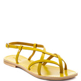 Strappy Leather Flat Sandals - Beach Babes Beachwear - Fort Lauderdale