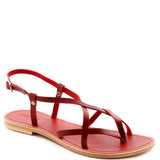 Strappy Leather Flat Sandals - Beach Babes Beachwear - Fort Lauderdale