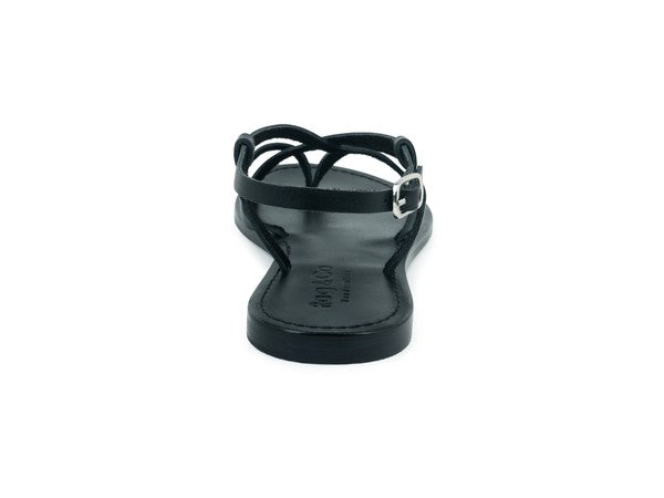 Strappy Leather Flat Sandals - Beach Babes Beachwear - Fort Lauderdale